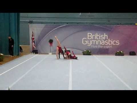 Acrobay 12-18 WG Bronze medal winning Combined routine British Acro Gymnastics Championship 2013