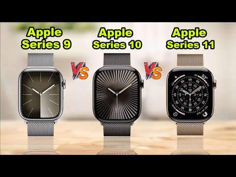 Apple Watch Series 9 Vs Apple Watch Series 10 Vs Apple Watch Series 11 Titanium Full Specs Compare