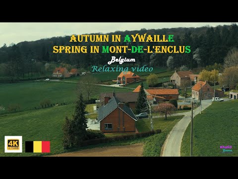 Autumn in Aywaille. Spring in Mont-De-L'Enclus. (4K)