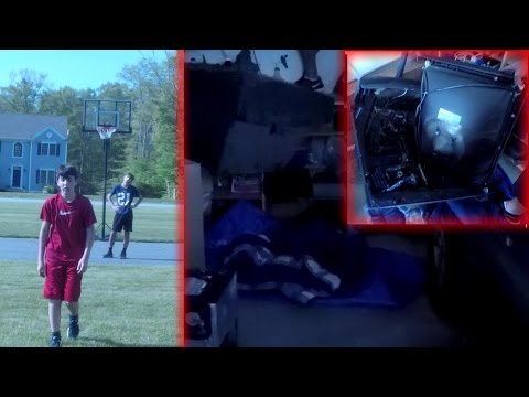 Smashing a TV In Slow Motion