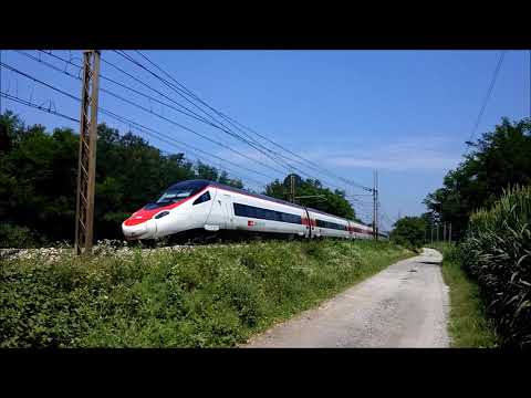 GLI ETR 503 E 610 CH-SBB IN TRANSITO A LENTATE MONZA. 7 - 7 - 2017
