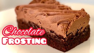 BAKERY STYLE CHOCOLATE FROSTING RECIPE - How To Make The BEST Chocolate Frosting EVER #dessert