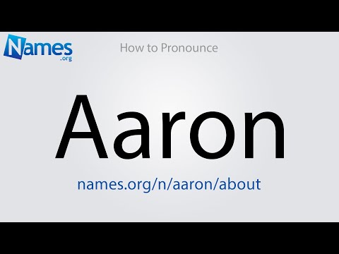 How to Pronounce Aaron
