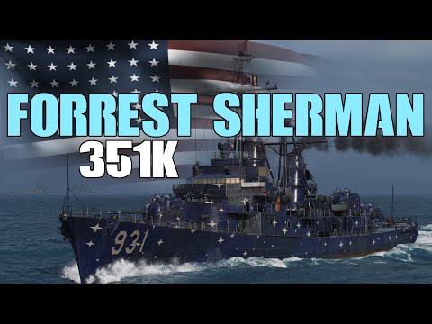 F. Sherman second highest damage on NA - World of Warships