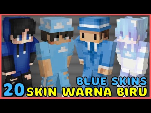 SKIN MINECRAFT WARNA BIRU - BLUE MINECRAFT SKINS (BOY SKIN)