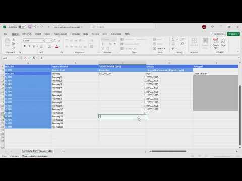 Cara Import Penyesuaian Stok Produk Serial Tipe Perhitungan Stok