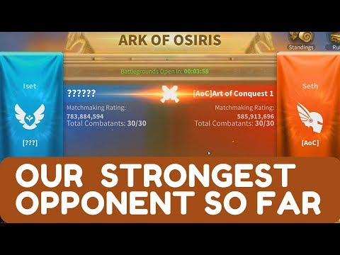 IKM vs AoC our 11th Ark of Osiris - Rise of kingdoms