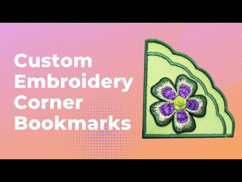 Custom Embroidery Corner Bookmarks