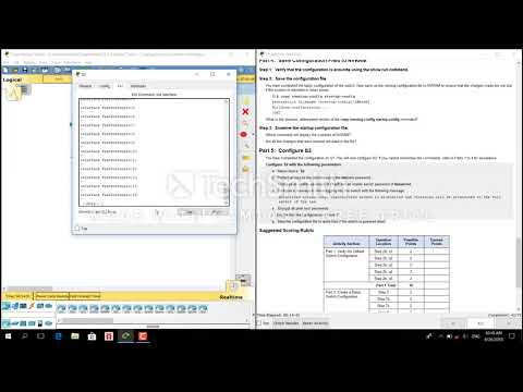 CCNA 2.2.3.4 Packet Tracer - Configuring Initial Switch Settings
