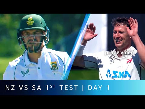 Match Highlights Day 1 - New Zealand Vs South Africa | 1st Test | Amazon Prime Video
