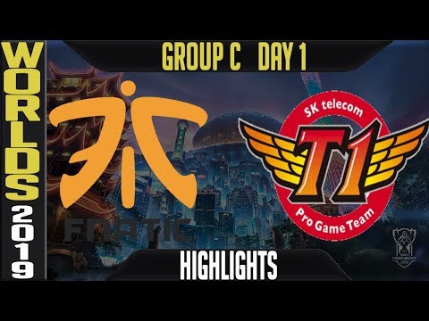 FNC vs SKT Highlights Game 1 | Worlds 2019 Group C Day 1 | Fnatic vs SK Telecom T1