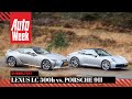 Lexus LC 500h vs. Porsche 911 Carrera - AutoWeek Dubbeltest - English subtitles