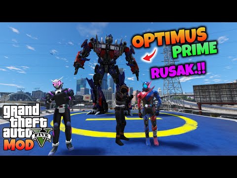 AKHIRNYA OPTIMUS PRIME MAU DIPERBAIKI - GTA 5 MOD TRANSFORMER