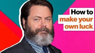Nick Offerman defines good luck—and how to make your own