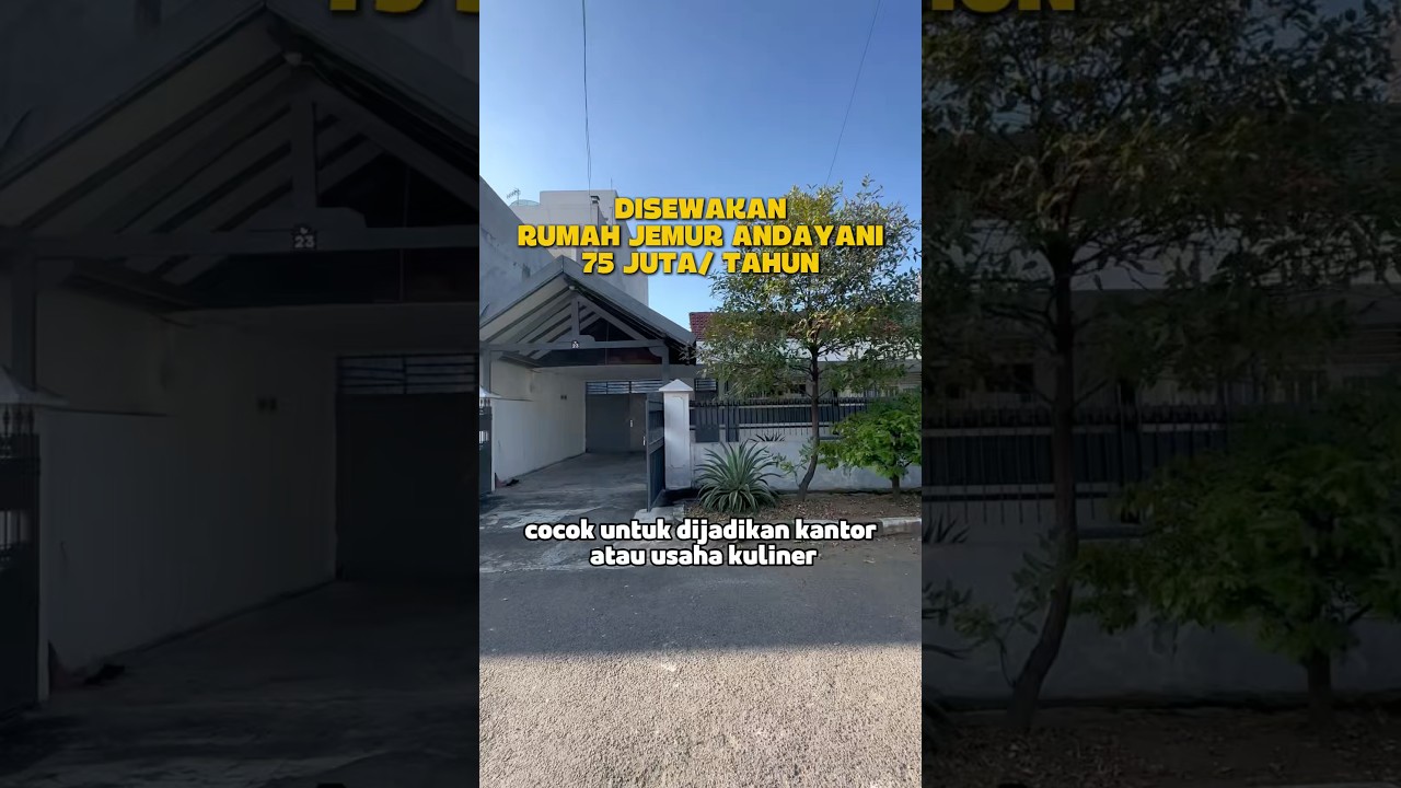 For Rent: 1-Story House with Large Parking Area in Jemur Andayani, Surabaya