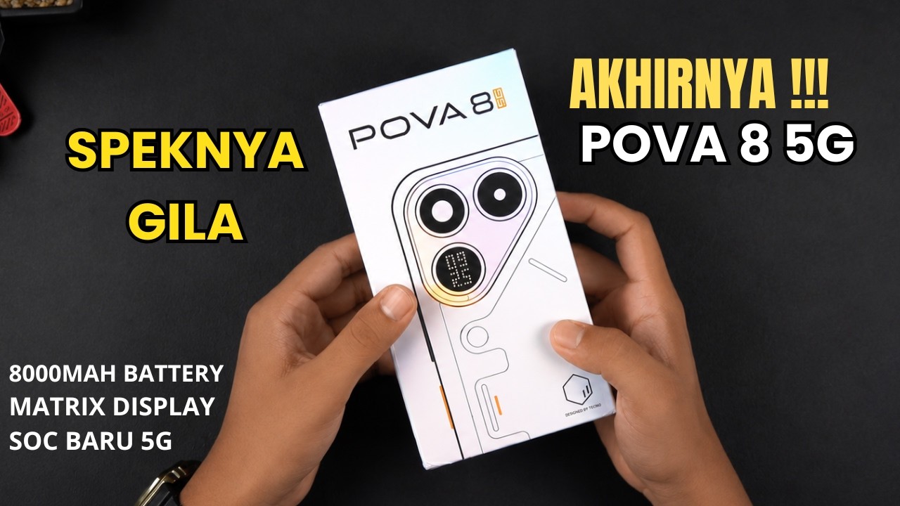 AKHIRNYA RILIS‼️TECNO POVA 8 5G INI DIA PENERUS POVA PALING DITUNGGU