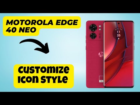 Customize icon Style  Motorola Edge 40 Neo || How to set icon styles || Custom icon styles