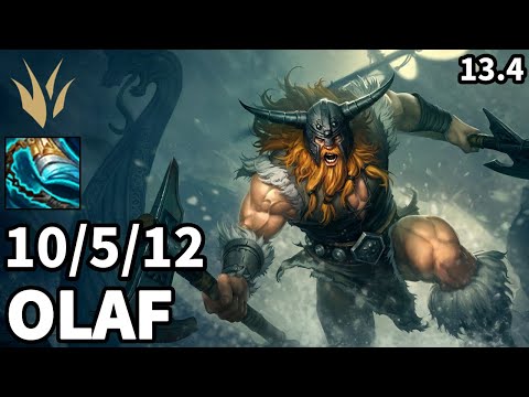 Olaf Jungle vs Zac - KR Master  | Patch 13.4