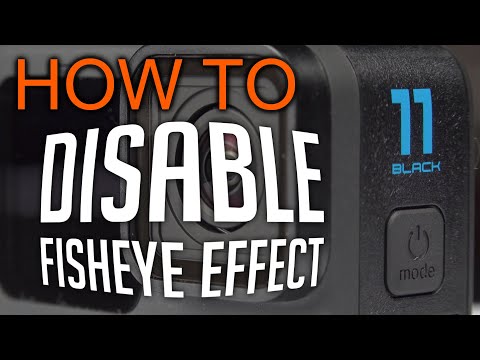 How to disable fisheye effect on GoPro