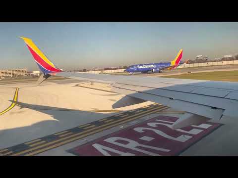 Southwest Airlines 737-700 Takeoff From Chicago-Midway (MDW)