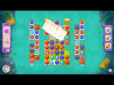 Gardenscapes level 335 - 17 Moves - No Boosters #Bubunka