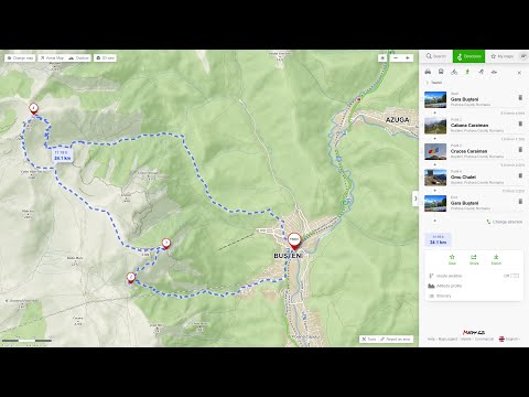 Cum planifici un traseu montan cu Mapy.cz. Află rapid diferența de nivel și lungimea.
