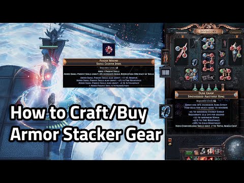 How to Craft/Buy items for Armor Stacker - Path of Exile 3.20