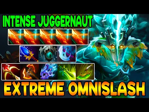 EXTREME OMNISLASH - INTENSE CARRY JUGGERNAUT - INTENSE TEAM FIGHT - DOTA 2 GAMEPLAY