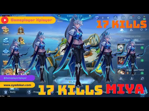 17 Kills ~ miya best build 2022 ~ Speed Strategy Critical Attack ~ MLBB