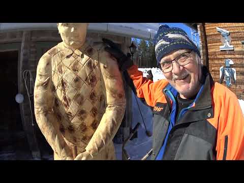 Kylähullu Erkki Rytkönen - taiteilija ja moottorisahaveistäjä!