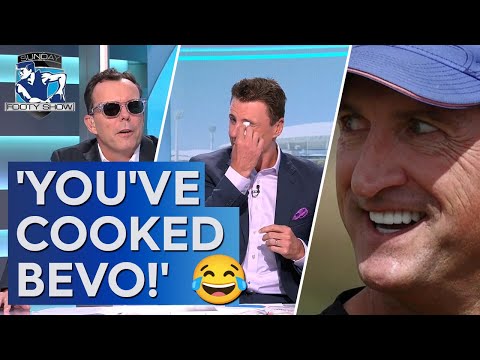 Llordo in TEARS at Damo's expose on Beveridge copying TJ (WCME) - Sunday Footy Show