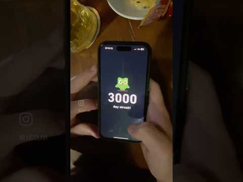 3000 day duolingo streak in german course in Germany