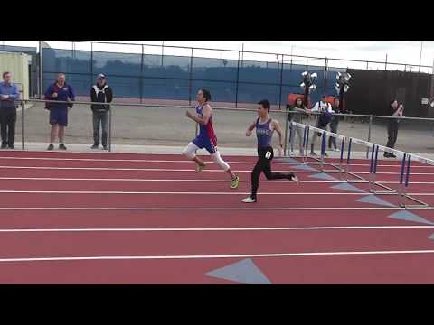 Donnie Marion runs into the Record Books - 300 meter Hurdles