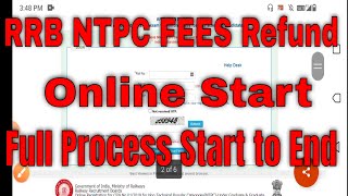 NTPC Fee Refund 2021 Online Kaise Karen || RRB Railway NTPC refund process || NTPC Fee Refund Online