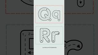 FREE Printable Trace the Letter #learningshorts #alphabet #freeprintable