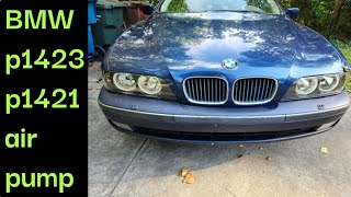 BMW secondary air pump woes  P1423 and P1421