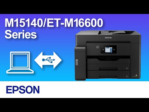 How to Connect a Printer and a Personal Computer Using USB Cable (M15140/ET-M16600 Series)