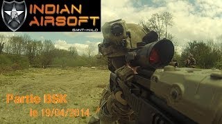 preview picture of video 'Partie BSK INDIAN AIRSOFT ST Malo [GO PRO]'