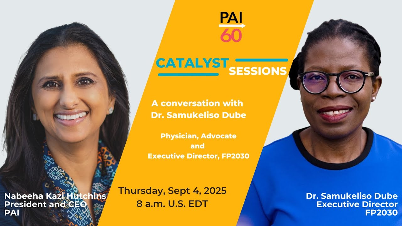 PAI Catalyst Session: A Conversation with Dr. Samukeliso (Samu) Dube, Executive Director of FP2030,