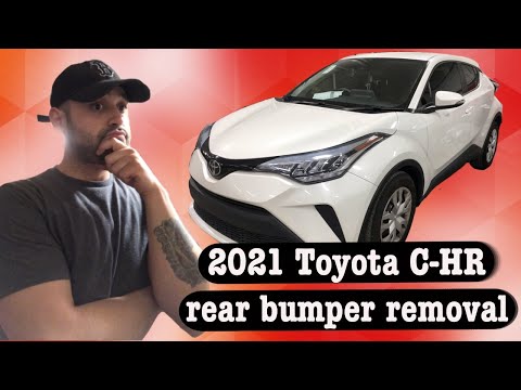 2021 Toyota C-HR rear bumper removal