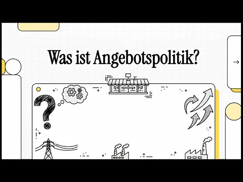 Was ist Angebotspolitik? | EINFACH ERKLÄRT