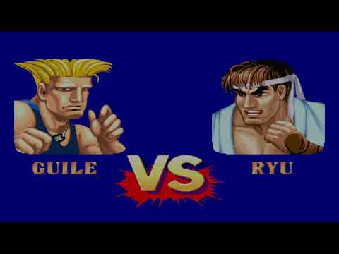 Street Fighter II' Hyper Fighting (Arcade 1CC Hardest Difficulty) - Guile Playthrough