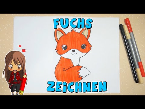 Fuchs einfach malen für Kinder | ab 7 Jahren | Malen mit Evi | deutsch