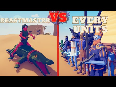 BEASTMASTER vs EVERY UNITS😀| Totally Accurate Battle Simulator - TABS