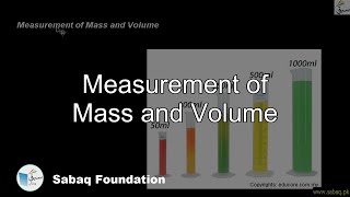 Download Lagu Measurement of Mass and Volume, General Science Lecture | Sabaq.pk Thumbnail
