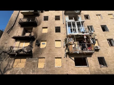 Aftermath of Russian drone strike on Kharkiv homes | AFP