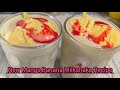 Healthy Mango Banana Milkshake Recipe | Refreshing Milkshake Recipe for summer .
