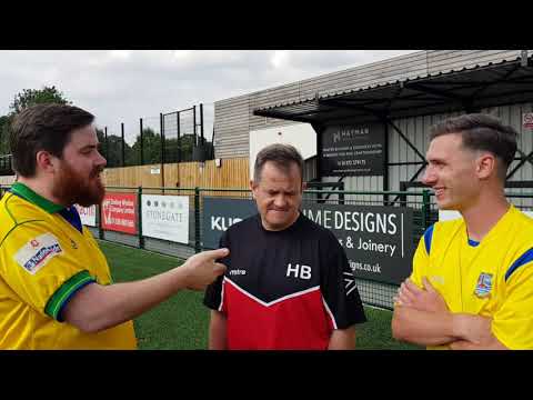 Hayden Bird and Simon Cooper on Dorking Wanderers