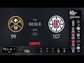 Denver Nuggets @ Los Angeles Clippers Live Scoreboard | NBA on ESPN