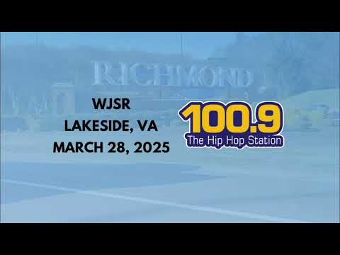 WJSR Lakeside, VA (100.9 The Hip Hop Station) | Hourly Station ID | March 28, 2025